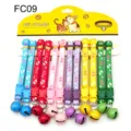 12pcs Pet Collars Cute Print Cat Dog Neck Straps Nylon Adjustable Buckle with Bells - Width 1.0cm / FC09