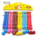Colorful pet dog cat collars with bells plastic buckle wholesale set of twelve pieces - Width 1.0cm / FC13
