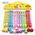 Detailed view of colorful pet collars with bells, plastic buckle and cute heart pattern. - Width 1.0cm / FC17