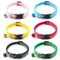 Bunte Nylon Haustier Katzenhalsbänder mit Glocke, verstellbare Sicherheitschnalle für Katzen. - Mehrfarbig