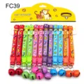 Colorful pet collars with bells 12pcs set, adjustable nylon cat dog neck strap with plastic buckle. - Width 1.0cm / FC39
