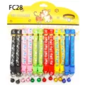 Colorful pet collars with bells, durable nylon cat and dog collars with geometric patterns. - FC28