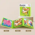 3 in 1 children magnetic puzzle set educational animal jigsaw toys for toddlers and kids fun - 3-in-1 Animal Style