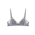 Comfortabele grijs kanten bralette voor vrouwen, dunne driehoek cup ademend ondergoed. - Maatadvies S (32/70AB) / Grijs