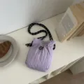 Sac bandoulière violet minimaliste et décontracté, petit sac léger très pratique. - Violet