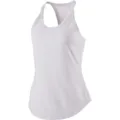 Detailansicht des leichten Damen Sporttops mit atmungsaktivem Racerback und weichem Stoff. - S / Oberteile / Weiß