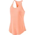 Damen sportlicher Racerback Tanktop, atmungsaktives Pfirsich-Orange Yoga Fitness Sportshirt. - S / Oberteile / Orangerosa