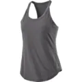 Damen Fitness Sport Yoga Racerback Tanktop einfarbig ärmelloses lässiges Trainingsshirt - Dunkelgrau