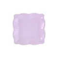 Assiette en papier jetable violette style européen gaufrée gâteau dessert fruit vaisselle - 8 Pièces Petites Assiettes