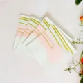 Disposable paper napkins pink and gold stripe design party tableware table decor SKU - Gold Stamping Napkin / 16 Sheets (25x25cm) / White