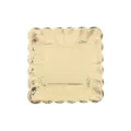 Assiettes en Papier Carrées Dorées de 7 Pouces Jetables pour Fête d'Anniversaire Décor - Lot de 8 / Or