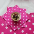 Serviettes de fête à pois roses et ensemble de tasses à cupcakes pour anniversaire - Serviettes / 20 Pièces/Paquet
