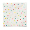 Colorful triangle pattern disposable paper napkins for party tableware and decoration. - 16 Pcs 33cm 3-Ply Napkins with Colorful Triangles