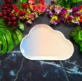Cloud shaped disposable paper plate gradient rainbow party tableware for kids birthday - 8 Pieces/Pack / Gradient White Cloud No. 4