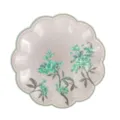 Vintage floral paper plates 17.5cm disposable wedding party tableware decorative dishes - Pink Branch / 8 Pieces/Pack 17.5cm / Pink