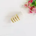 Gold foil striped paper cups for birthday party events and afternoon tea celebrations - Bronzing Striped