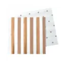 Einweg-Party-Papierservietten mit goldenen Streifen und Pünktchen-Design für Geburtstagsfeiern. - Servietten / 33x33cm 20er-Pack / Roségold Gestreift