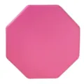 Rosa achteckiger Einweg-Pappteller für Geburtstagsfeiern, Hochzeiten und Feiertagspiknicks. - 8er Set / Fuchsia