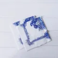Blau-weiße Porzellan-Stil bedruckte Papierservietten, vintage chinesisches Design Tischdeko. - Blau Weiß Porzellan Serviette