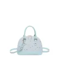 Bolso de mano de concha azul claro para mujer elegante mini bolso cruzado con estrellas - Azul