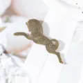 Broche cheval en alliage bronze vintage, épingle rétro détaillée pour costume et accessoires. - Or antique