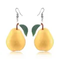 Leuke acryl peren oorbellen voor vrouwen, frisse fruit stijl mode sieraden accessoires. - Peer