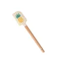 Spatule en silicone avec manche en bois et imprimé ananas mignon pour pâtisserie de cuisine. - Modèle ananas, petite taille