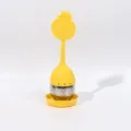Cute pineapple silicone tea infuser with 304 stainless steel mesh and base 15cm tall - Pineapple Style (HQ-1C3-10)