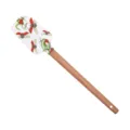 Silicone baking spatula with cute ladybug pattern and wooden handle for cake cream and dessert. - 05 (Dragonfly Style)