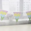 Colorful chevron bunting banner garland for birthday party celebration decoration and festive events. - Triangle Flag Strip