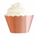 Caissettes à cupcakes or rose jetables moules de cuisson pour fête et anniversaire - 8 caissettes à cupcakes dorées rose