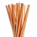 Cannucce di carta oro rosa per decorazioni di feste, matrimoni, compleanni e accessori per bevande. - 25 cannucce oro rosa