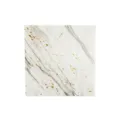 Tovagliolo di carta con motivo marmo bianco e dettagli in foglia d'oro per feste eleganti - 25cm / Tovagliolo di Carta Marmorizzato / Confezione da 16 Fogli
