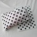 Bolsas de papel antigrasa con lunares blancos y negros para envasado de alimentos papas fritas. - Bolsa de Papel Antigrasa de Topos / 12 Piezas/Paquete / Negro