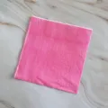 Pink disposable paper napkins, square table tissues for parties, weddings, and daily dining use. - 16 Sheets of 33x33cm Napkins in Rose Red