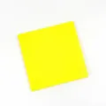Disposable yellow paper napkins for birthday parties, solid color double layer design. - Yellow
