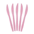 Couteaux jetables en plastique rose, lot de 5, avec motifs de poignée décoratifs pour fêtes. - Couteaux (lot de 10)