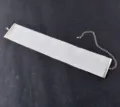 White Velvet Wide Choker Necklace Short Collar Fashion Jewelry Accessory Detail View - White