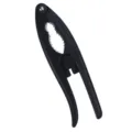 Ergonomic black metal nutcracker tool with serrated jaws for easy daily kitchen use. - PP Bag / Black