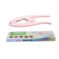 Pink zinc alloy walnut clip nutcracker, multi-purpose kitchen tool for nut shelling. - Color Box / Pink