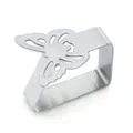 Molletta per tovaglia in acciaio inossidabile con design a farfalla per fissare il tavolo antiscivolo. - Farfalla / Colore originale