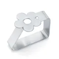 Morsetti per tovaglie in acciaio inossidabile robusto clip floreale per tavolo cucina. - Fiore / Colore originale