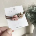 Koreaanse stijl parel bloemblad haarband elegante elastische haarelastiekjes voor dames - Parelbloemblaadjes/Lichtroze