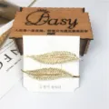 Gouden blad haarspelden set, elegante metalen haarspelden voor dames styling en leuke haaraccessoires. - Bladstijl (1) / Goud
