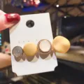 Lindo pasador de pelo macaron para mujeres, horquilla estilo coreano color caramelo elegante. - Estilo B / Amarillo