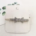Elegant rhinestone bow hair clip for women, sparkling crystal hairpin fashion hair accessories. - Bow Tie Rhinestone