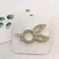 Elegant rhinestone rabbit ear hairpin sparkling crystal side clip for women hair accessories - Style 2 Rabbit Ears Rhinestone