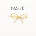 Gold Bow Hair Clip Metallic Barrette Cute Hair Accessories for Women and Girls Styling Variant - Bowknot-Gold