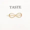 Gold Infinity Metal Hair Clip Minimalist Hairpin Chic Headwear for Women and Girls - Figure 8-Gold