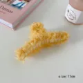 Gele organza haarhaak clip 11cm elegante doorschijnende haarklem haarstyling accessoires voor - Neon Geel